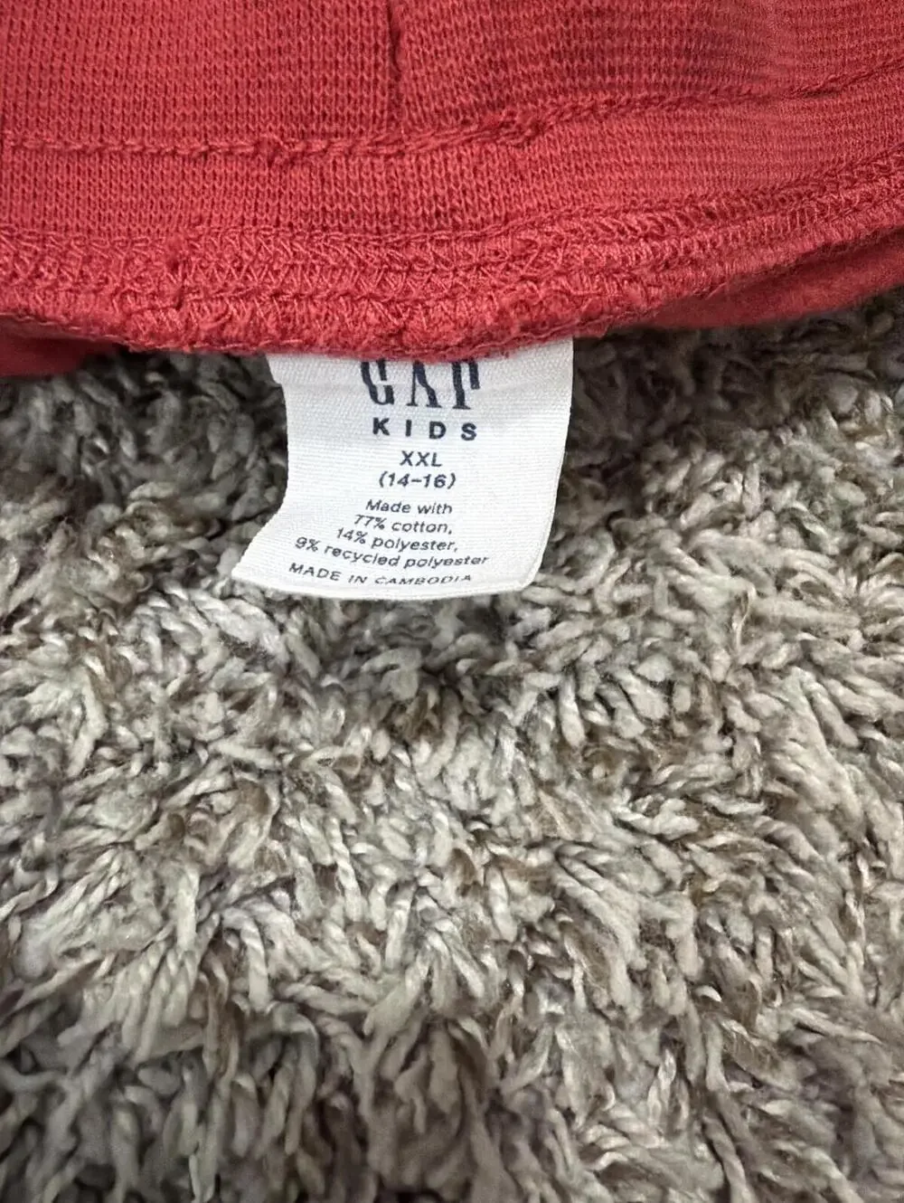 GAP Kids Boys Pull on Red Sweat Shorts XXL